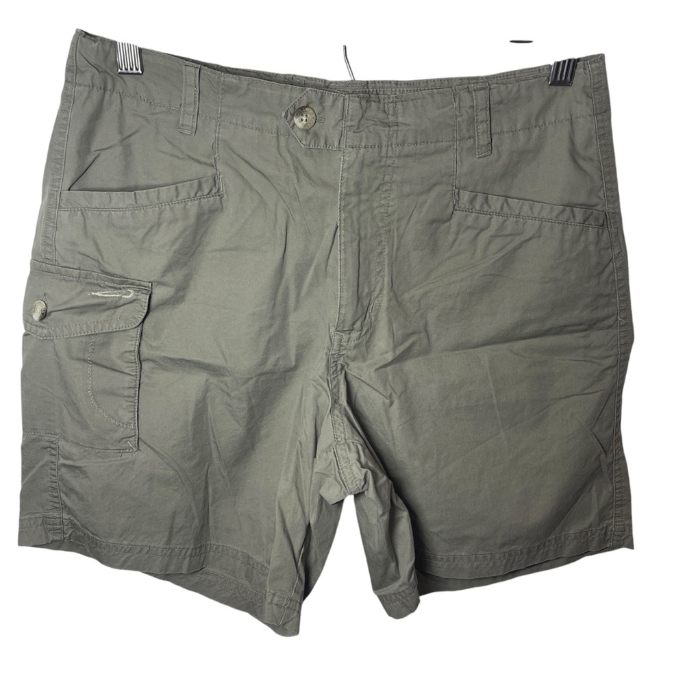 Columbia vintage olive green cargo shorts size 8 womens